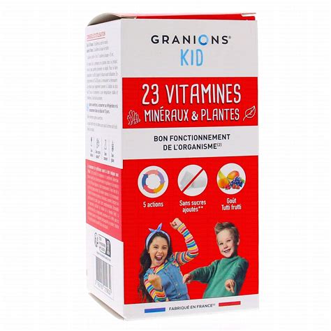 Granions Kid Vitamines Min Raux Et Plantes Ml Parapharmacie