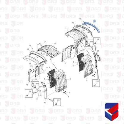 Acabamento Paralama Superior Scania Ntg Ld Cepam Loja Dr