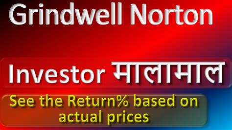 Grindwell Norton Price Analysis Youtube