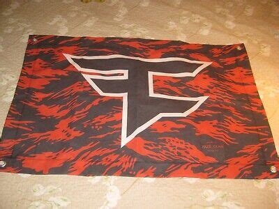 Faze Clan Red Camo Banner With Black Logo Grommets New 2 X 3 EBay