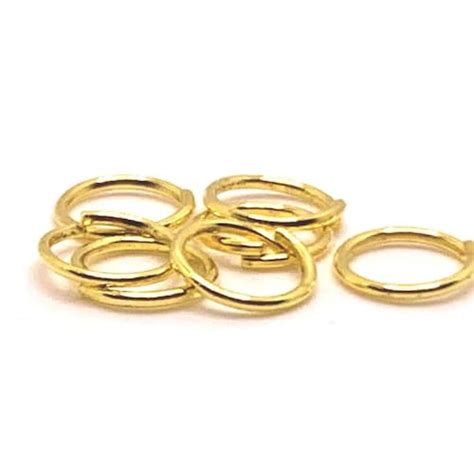 Or Mm Gold Plated Jump Rings Bulk Findings Etsy