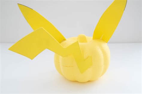 Easy Pikachu Pumpkin (with printable template) - Fun Money Mom