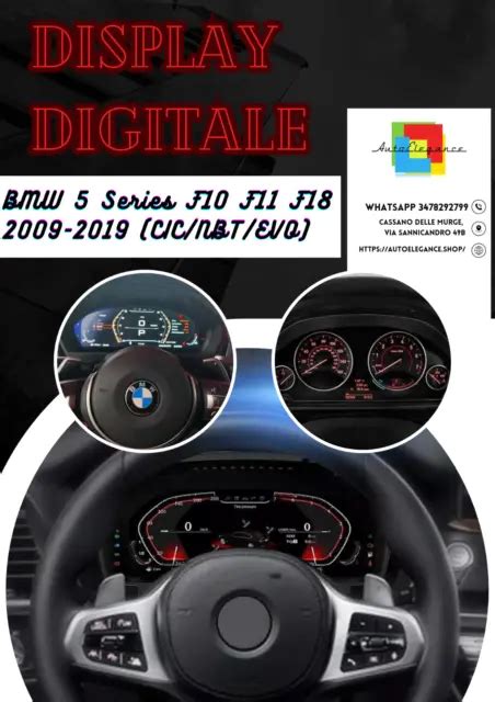 CRUSCOTTO DIGITALE COCKPIT TACHIMETRO LCD ADATTO PER BMW Serie5 F10 F11