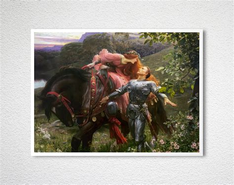 La Belle Dame Sans Merci By Frank Bernard Dicksee Fine Art Print Arty Posters