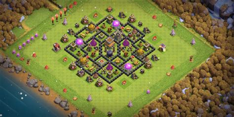 2023 Coc Th8 Base Layout With Layout Copy Link Base Of Clans