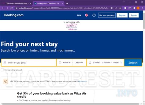 How To Search For Accommodation On Wizz Air Hardreset Info