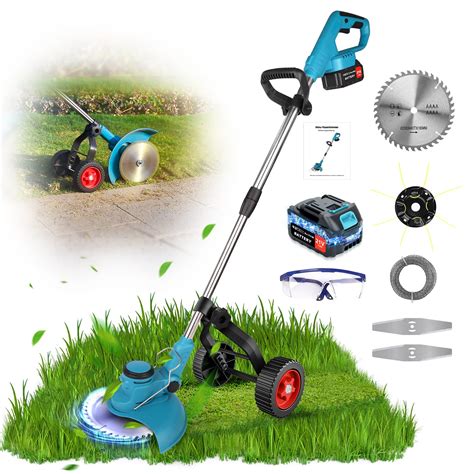 Electric Weed Wacker Cordless Weed Eater Battery Powered 3000mah Brush