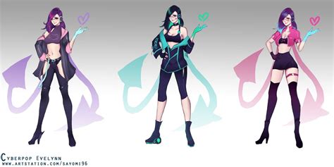 Cyberpop Evelynn (Concept) | Wallpapers & Fan Arts | League Of Legends ...