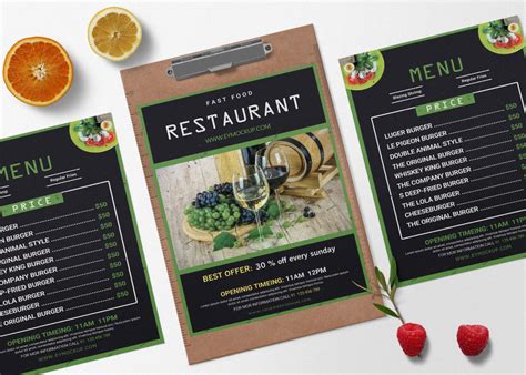 Classic Restaurant Menu Psd Template 99effects