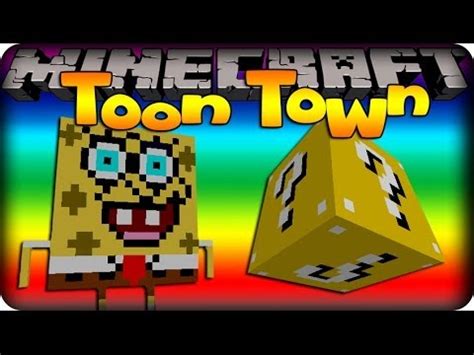 Minecraft TOON TOWN 3 IT S SPONGEBOB Toon Town Mod YouTube