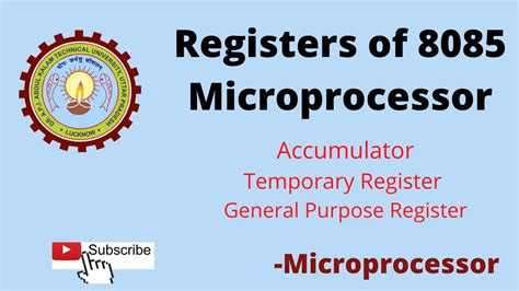 Registers Of Microprocessor Accumulator General Purpose