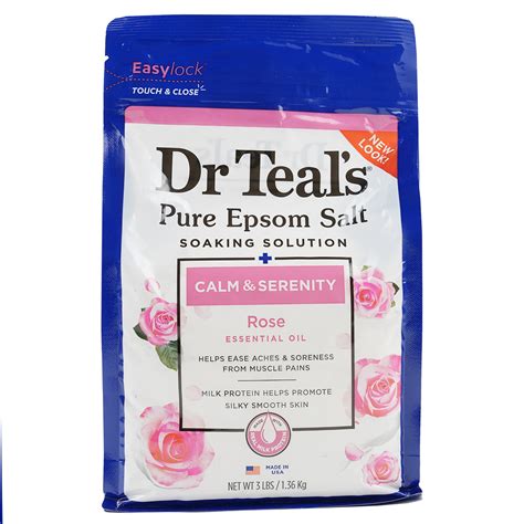 Dr Teals Pure Epsom Salt Soaking Solution 136kg Rose And Milk Pharmazone