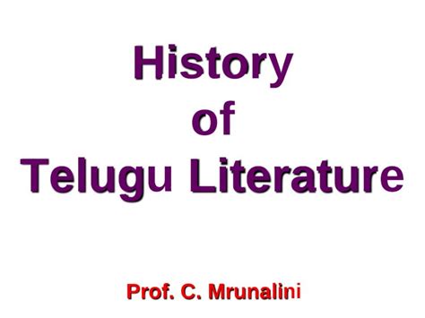 (DOCX) History of Telugu Literature - DOKUMEN.TIPS