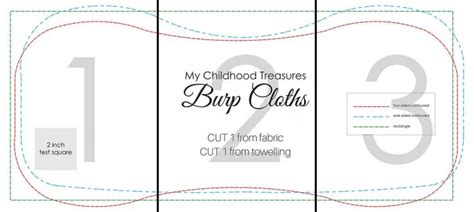 Burp Cloth Pattern Free Printable Pattern For Styles Treasurie