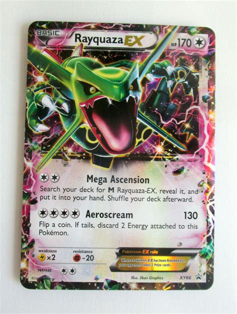 Rayquaza EX Holo Jumbo Pokemon Card 2015 Values MAVIN