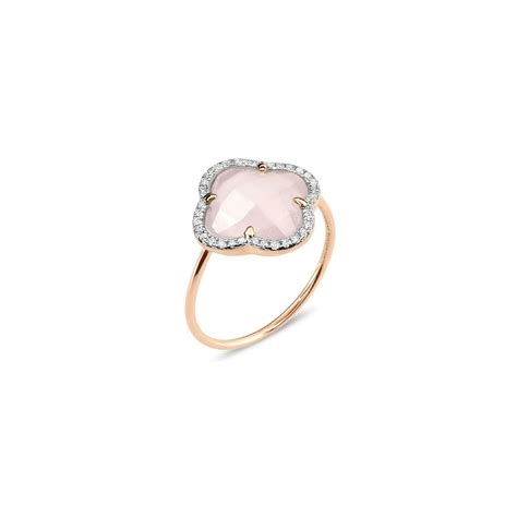 Achat Bague Morganne Bello Victoria Tr Fle En Or Rose Quartz Rose