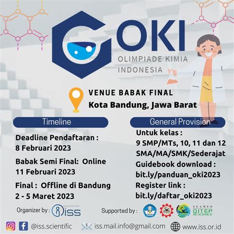 Lomba Olimpiade Kimia Indonesia Oki 2023 Final Digelar Di Bandung