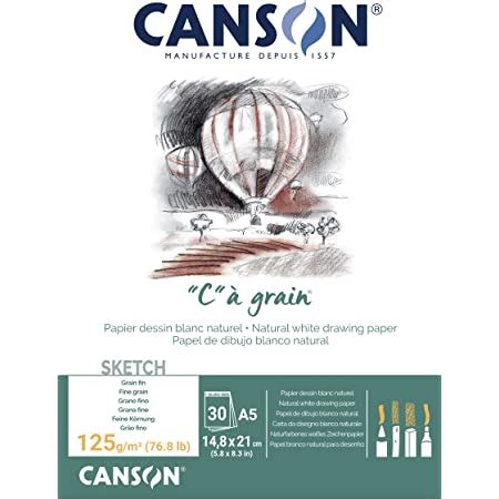 Canson C A Grain Blocco Carta Da Disegno 30 Fogli 125 G Grana Fine