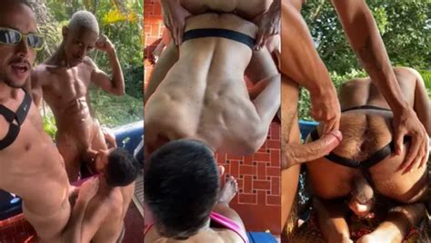 Threesome Fun At The Balcony Brazilian Gay Amateur Amateur Porn By FapHouse XHamster