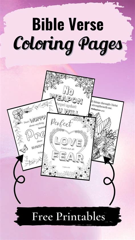 Printable Bible Verse Coloring Pages Artofit