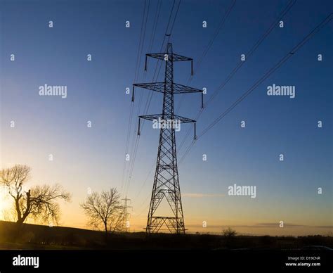 A Electrical Power Transmission Tower Or Pylon National Grid Type L2