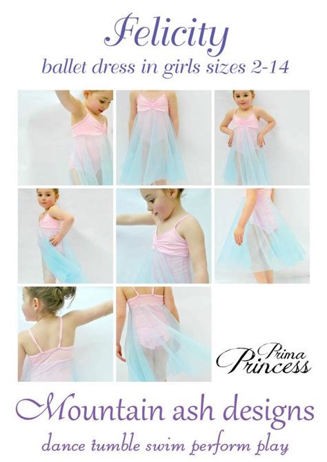 Felicity Ballet Dress Pattern And Leotard Dance Costume Pdf Sewing Pattern Dance Leotards