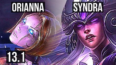 Orianna Vs Syndra Mid Games Kr Master Youtube