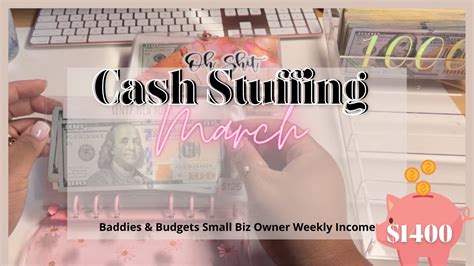 Cash Envelope Stuffing Sinking Funds March 2022 Baddies And Budgets Youtube