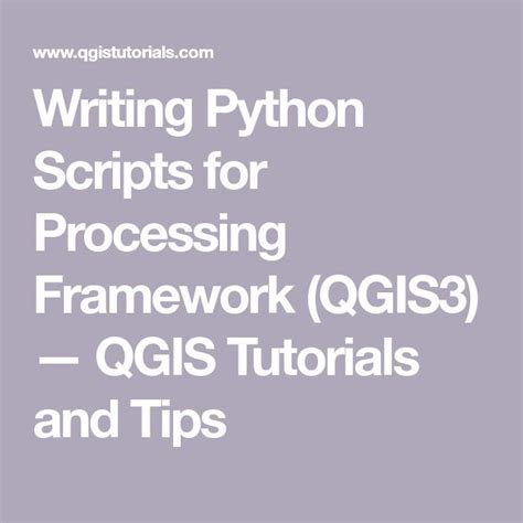 Writing Python Scripts For Processing Framework Qgis Qgis