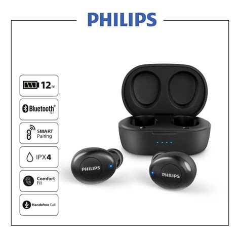 Promo Philips TAT2205 Black In Ear True Wireless Headphones TWS TAT