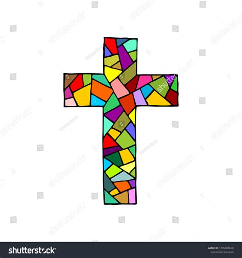 Cross Lord Savior Jesus Christ Made Stock Vector (Royalty Free) 1305888688