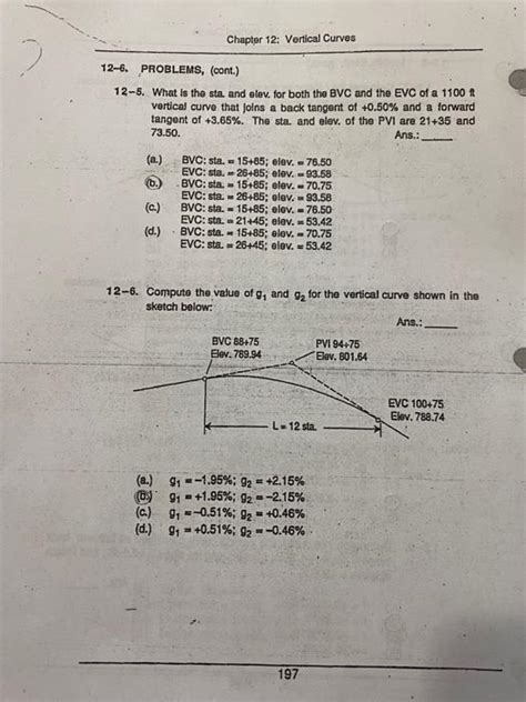 Solved What Is The Sta And Elev For Both The Evc And Chegg