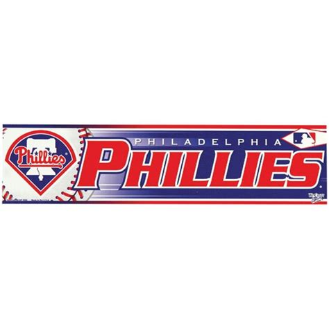 Philadelphia Phillies - Logo & Name Bumper Sticker | Philadelphia ...