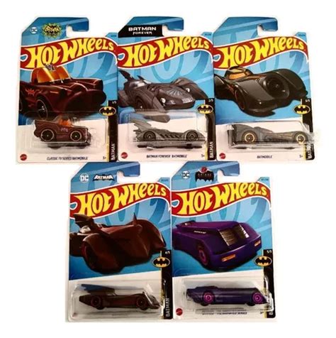 Hot Wheels Batman Batmobile Set Pack Coleccion X5 Sellados Cuotas sin interés