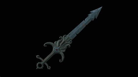 3D model Stylized Sea Sword VR / AR / low-poly | CGTrader