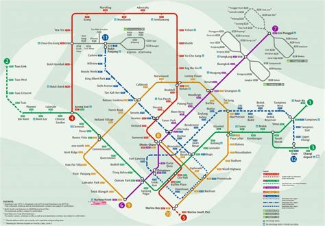 Singapore Mrt Station Map In Chinese Mobopl