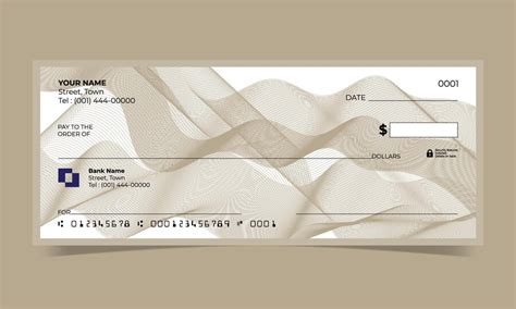 Premium Vector | Blank check, bank cheque design, vector format