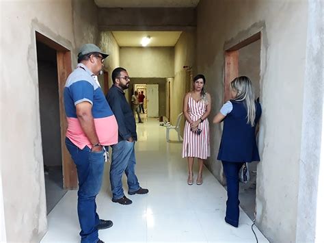 Ana Passos Visita Obras Em Andamento Na Sede Do Munic Pio Prefeitura