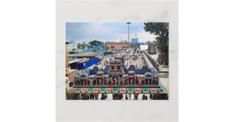 Entrance gate roof at Batu Caves Postcard | Zazzle