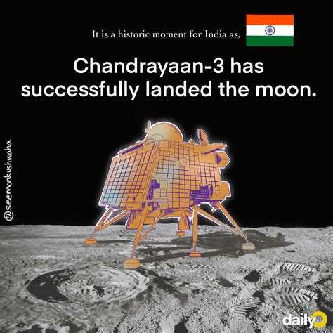 India Over The Moon Chandrayaan Makes Lunar Touchdown