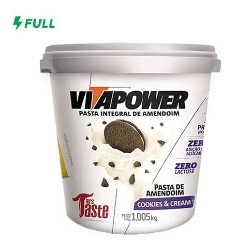 Pasta De Amendoim Cookies Cream Vitapower 1kg Original MercadoLivre