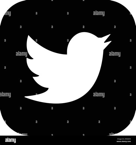 Twitter Bird logo. Realistic social media icon logotype. Twitter ...