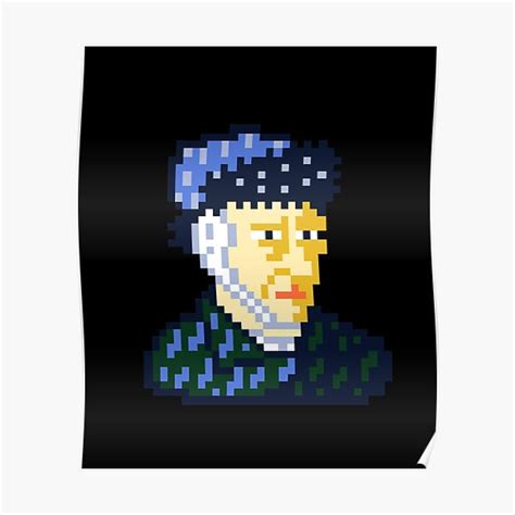 Vincent Van Gogh Pixel Art Gift For Fan Poster For Sale By