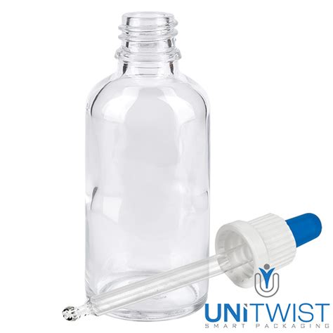 Ml Flasche Weiss Blaue Pipette Ov Unitwist Clearline