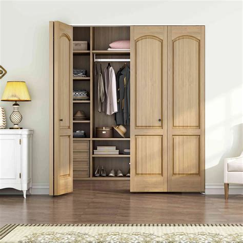 Wardrobe Bi-Folding Sliding Door System for Closet 2 or 4 Panel Door