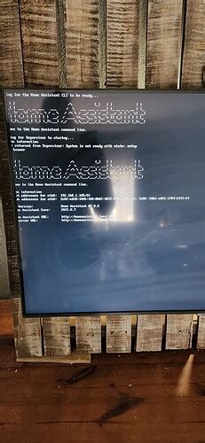 Error Returned From Supervisor System Is Not Ready With State Setup Home Assistant Os Home