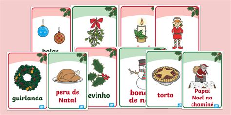 Cart Es De Natal Vocabul Rio Professor Feito Twinkl