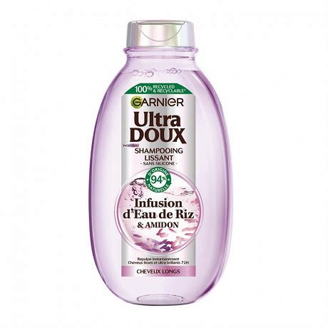 Garnier Ultra Doux Shampoing Lissant Infusion D Eau De Riz 250 Ml