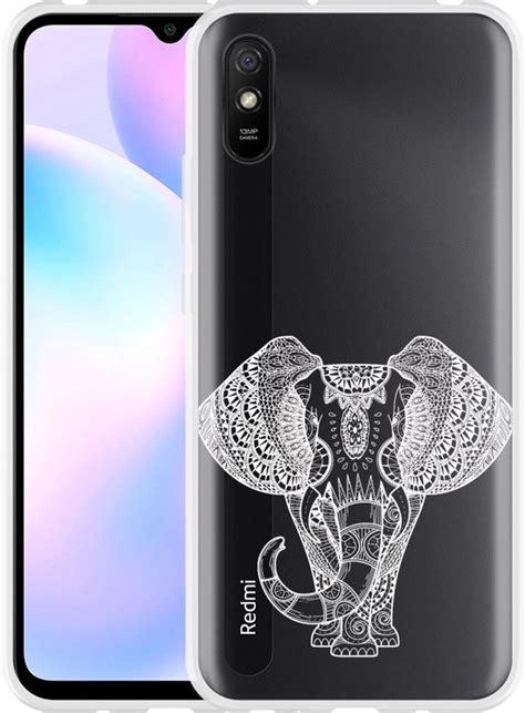 Xiaomi Redmi A Hoesje Elephant Mandala White Designed By Cazy Bol