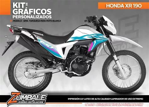 Stickers Calcoman As Compatible Honda Xr Blanca Meses Sin